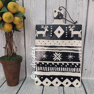 Lori Siebert Black and White Ceramic Cutting Board